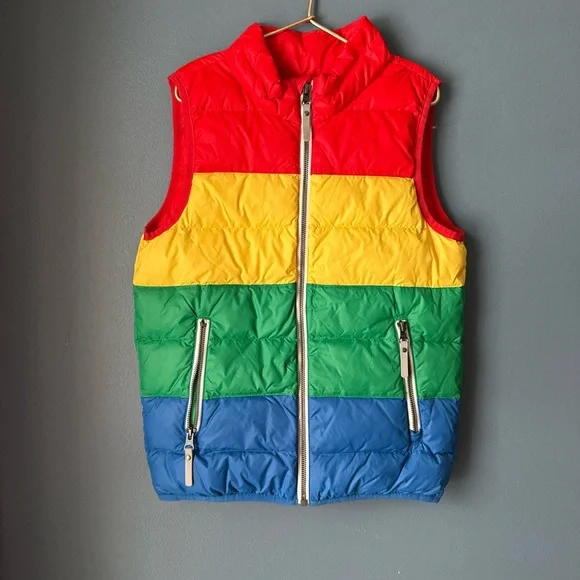Hanna Andersson colorblock puffy vest - Picture 1 of 4